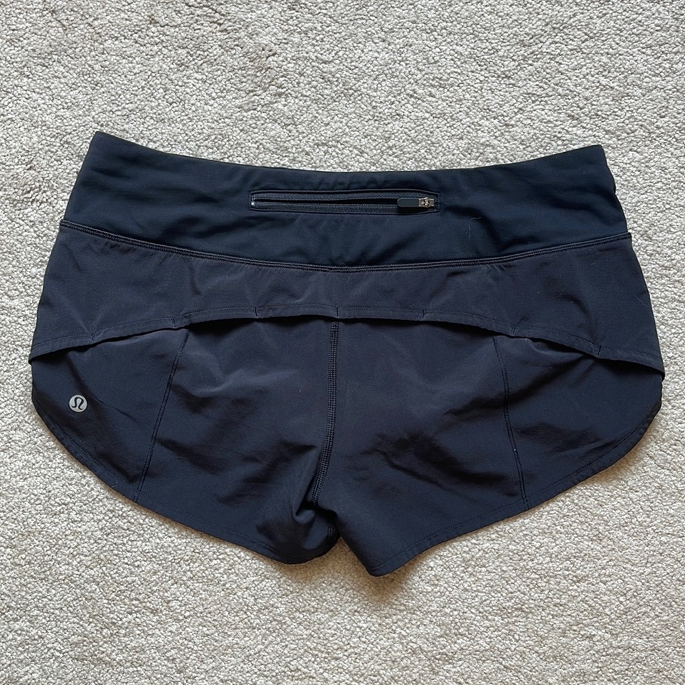 Black Lululemon Speed Up Shorts